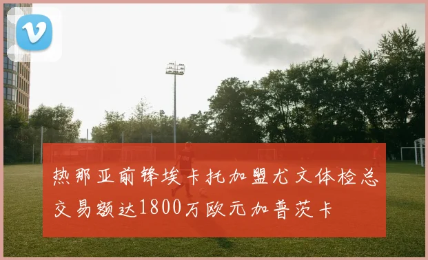 热那亚前锋埃卡托加盟尤文体检总交易额达1800万欧元加普茨卡